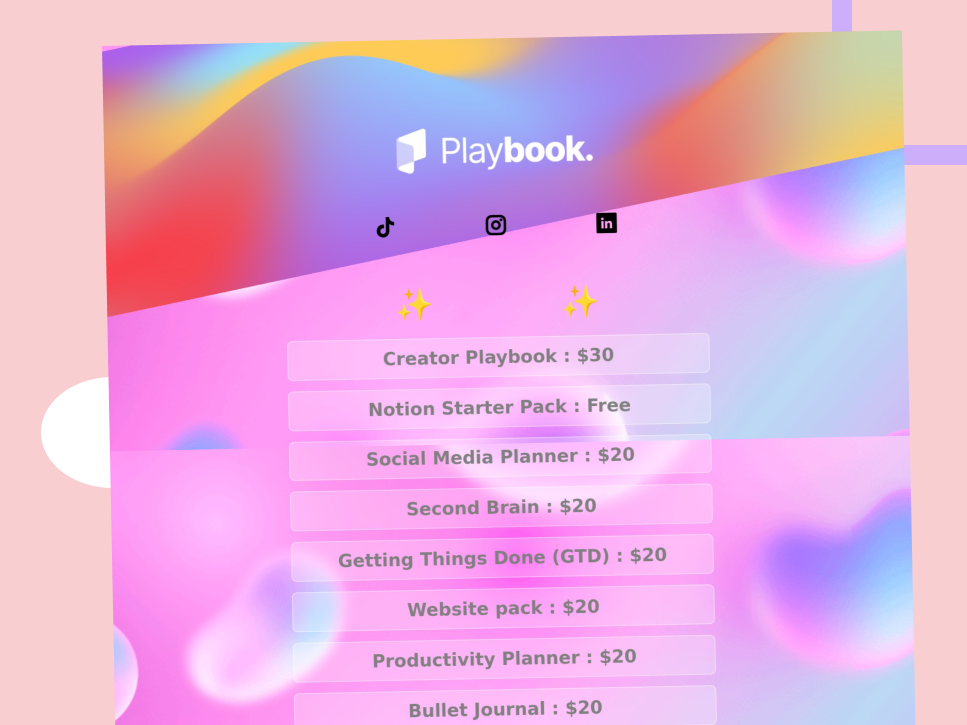 Notion Template Store